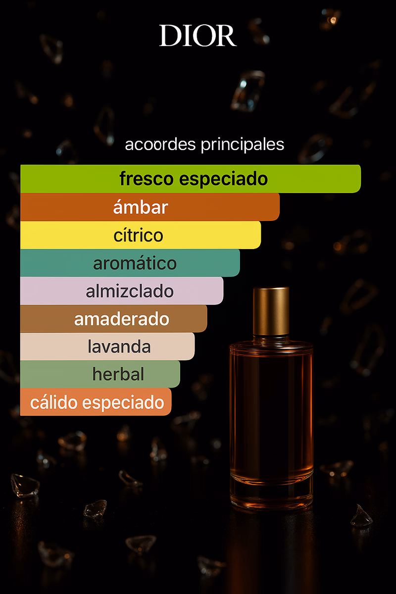 Pirámide olfativa de SAUVAGE DIOR