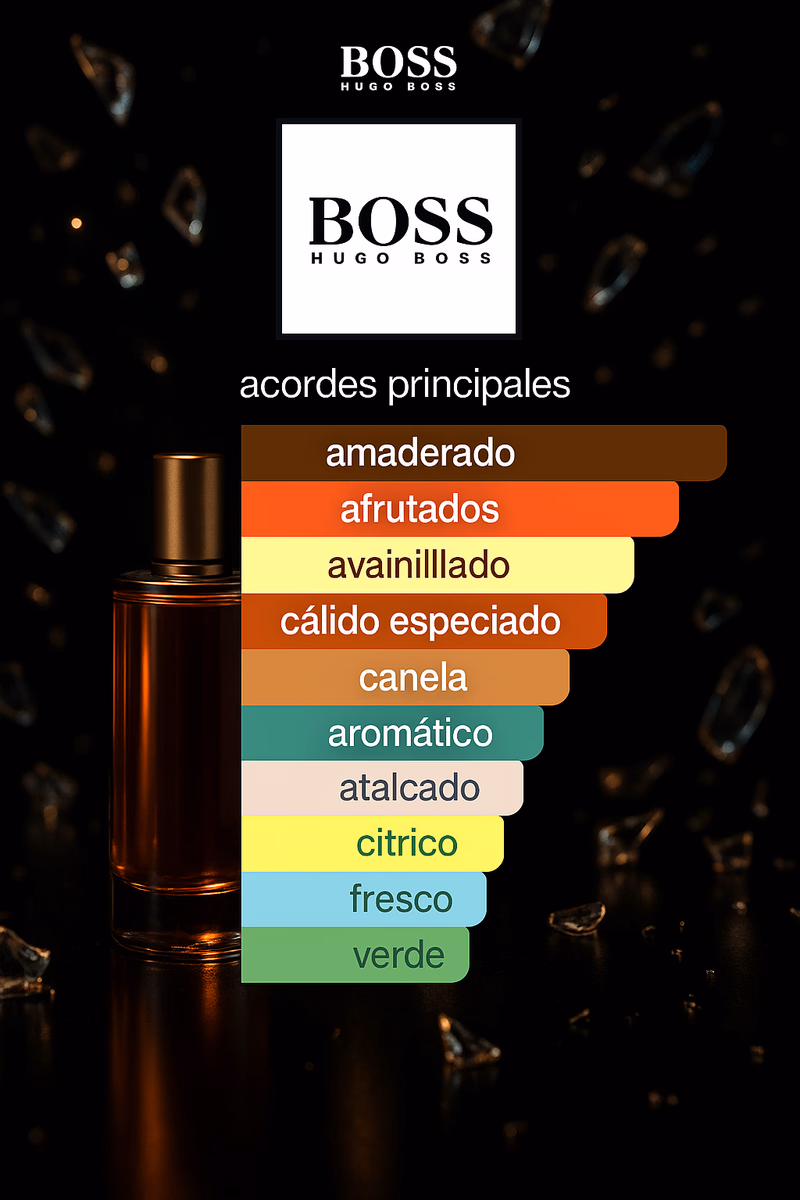 Pirámide olfativa de BOSS BOTTLED HUGO BOSS
