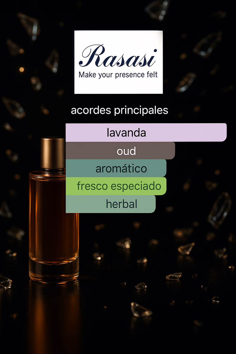 Pirámide olfativa de SOMOW AL RASASI LAMAAN LAVENDER OUD RASAS