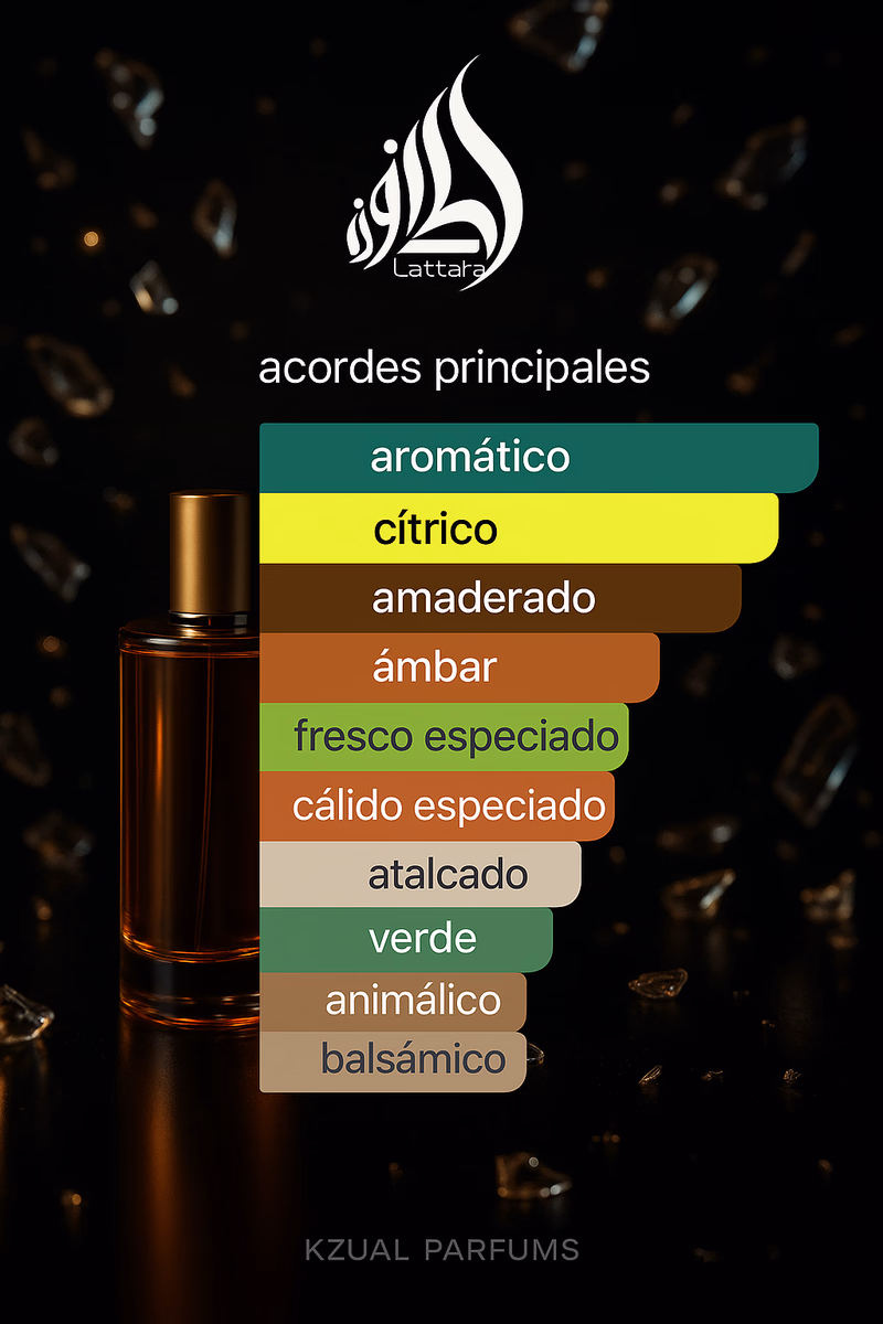 Pirámide olfativa de EMEER LATTAFA PERFUMES